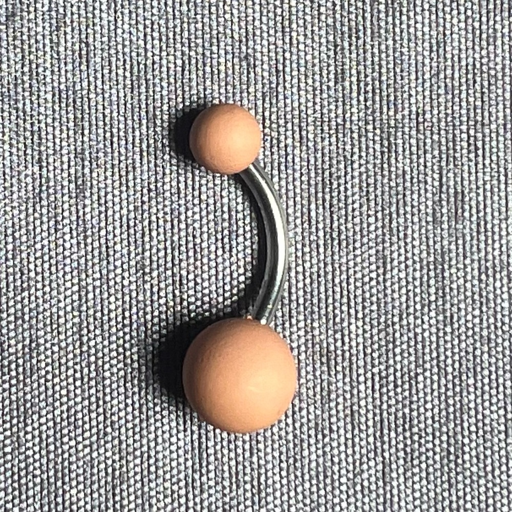 Nude Matte 14G Belly Button Ring
